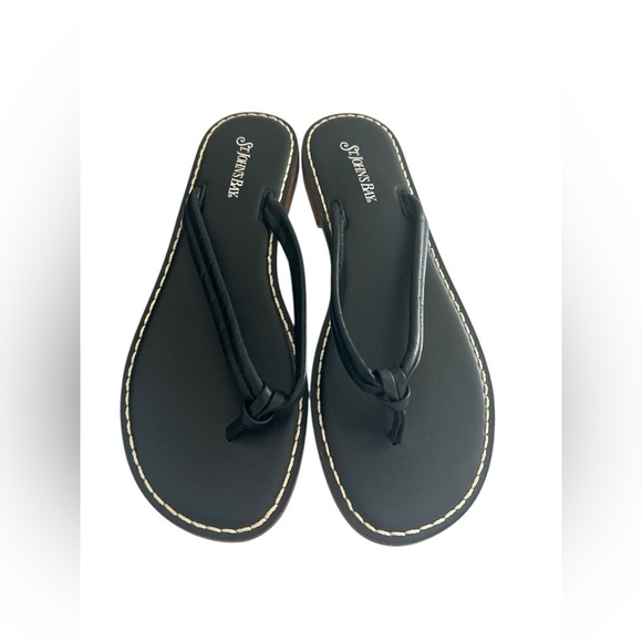St. John's Bay Black Sandals Minimalist Design - Picture 1 of 8